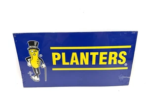 Vtg Planters Peanuts Mr Peanut Cardboard Double Sided Store Display Sign Topper - Picture 1 of 16
