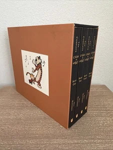 Comic Strip The Complete Calvin and Hobbes Box Set 4 Volume collection Paperback - Picture 1 of 11