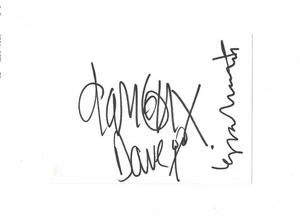 Blur signed card by all the band except Alex - Picture 1 of 1