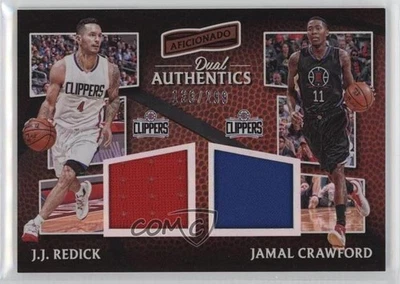 2016-17 Panini Aficionado Dual Authentics /299 JJ Redick Jamal Crawford #19 - Image 1 of 2