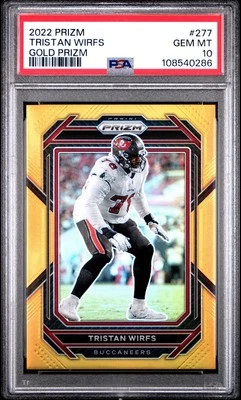 Tristan Wirfs 2022 Panini Prizm #277 Gold Prizm /10 PSA 10 - Image 1 of 2