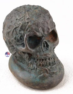 Huesos de calavera Cuchillo mango fragmento espada estatuilla miniatura estatuilla bronce - Imagen 1 de 13
