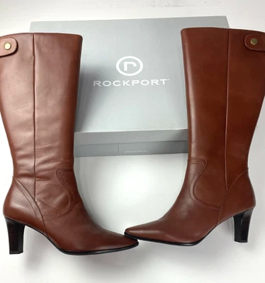 Rockport Lessel Milkdud Tall Shaft Boot Brown Suede Women's Size 9M NEW APW12946 - Image 1 of 4