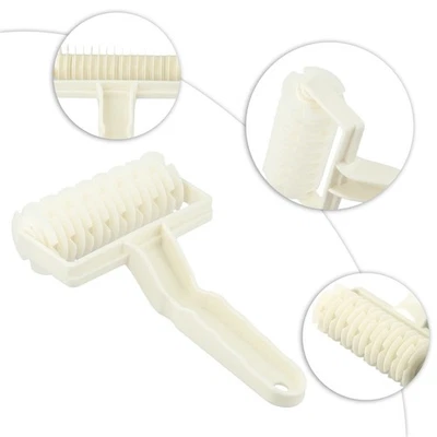 Herramienta para hornear pastel de galletas pizza pan pastelería celosía rodillo cortador plástico Foto 1 de 4