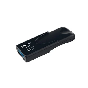 PNY Attaché 4 64GB USB-Stick USB 3.1 bis zu 80MB/s, Schwarz 64GB Attaché 4 USB 3 - Bild 1 von 6