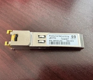 Genuine HP Aruba Networking J8177C 10/100/1000Base-TX SFP Gigabit Transceiver - Picture 1 of 2