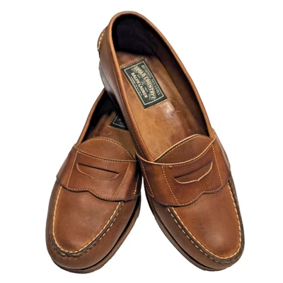 VTG Polo Country Ralph Lauren Leather Loafers 12D USA Made Brown M5535 047081 - Image 1 of 4