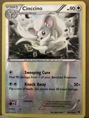 Cinccino 89/124 Fates Collide Reverse Holo - Image 1 of 2