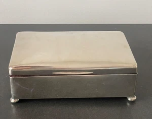 Antike Schmuckschatulle aus 925er Sterling Silber, England um 1900 - Bild 1 von 18