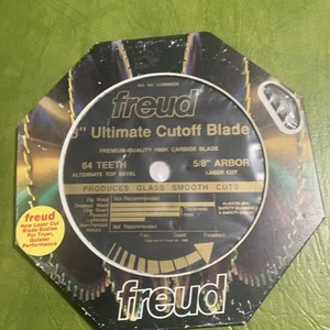 Rare NOS 8” Ultimate Cutoff Blade 5/8” Arbor Laser Cut 64 Teeth Carbide Italy - Picture 1 of 8