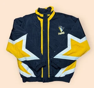 Giacca Starter Vintage Pittsburgh Penguins Star Uomo XL Rara Vintage Anni 90 NHL - Foto 1 di 6