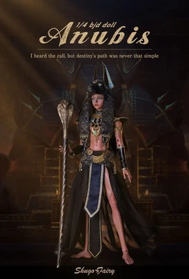 全新 18 英寸 1/4 手工制作 BJD SD 球联合娃娃 婴儿 女式 女孩 礼物 Anubis 全套 — 第 1/4 张图片