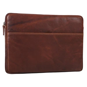 'Murphy' Laptoptasche 15.6 Zoll Leder Vintage Sleeve ideal als MacBooktasche ... - Afbeelding 1 van 6