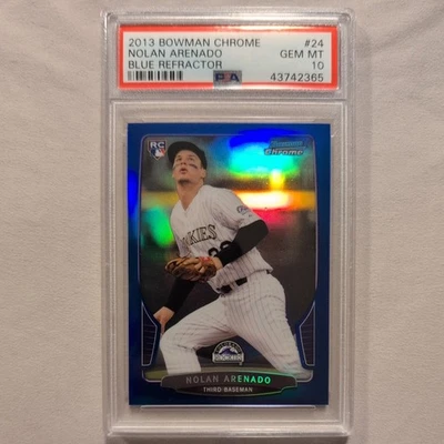 2013 Bowman Chrome Blue Refractor Nolan Arenado #24 Rookie PSA 10 #/250 - Image 1 of 2