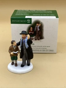 Nuovo con scatola Dept 56 Natale in città "Insegnare la Torah" #59403 Ritirato - Foto 1 di 4