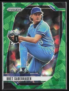 2025 Panini Prizm #124 Bret Saberhagen Green Ice Prizms - Picture 1 of 2