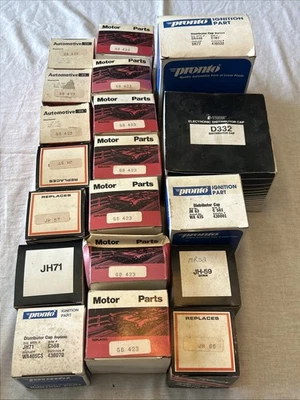 Lote de 19 tapas distribuidoras de encendido de motor vintage NOS Foto 1 de 4