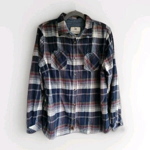 Legendäres Whitetails Damen Größe XL blau grau Flanell Button Down Hemd - Bild 1 von 4