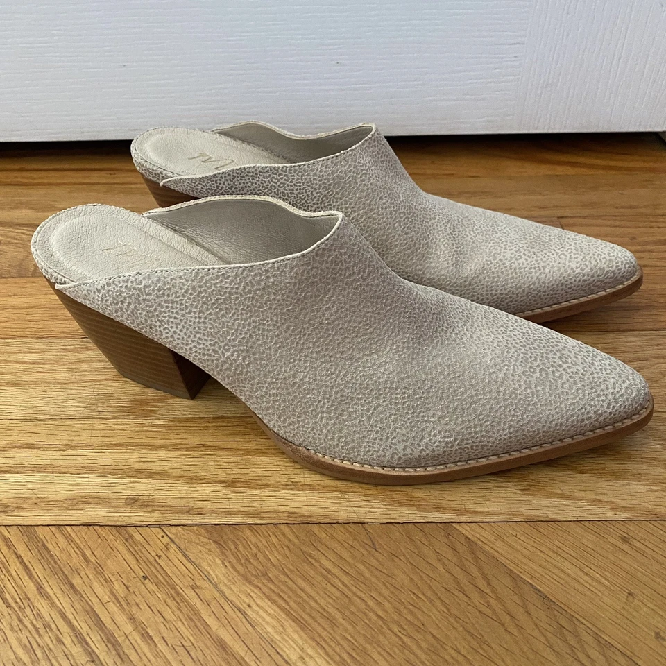 Matisse Cammy Suede Pointed Toe Western Mules Size 9.5 Women Leopard - Image 1 of 4