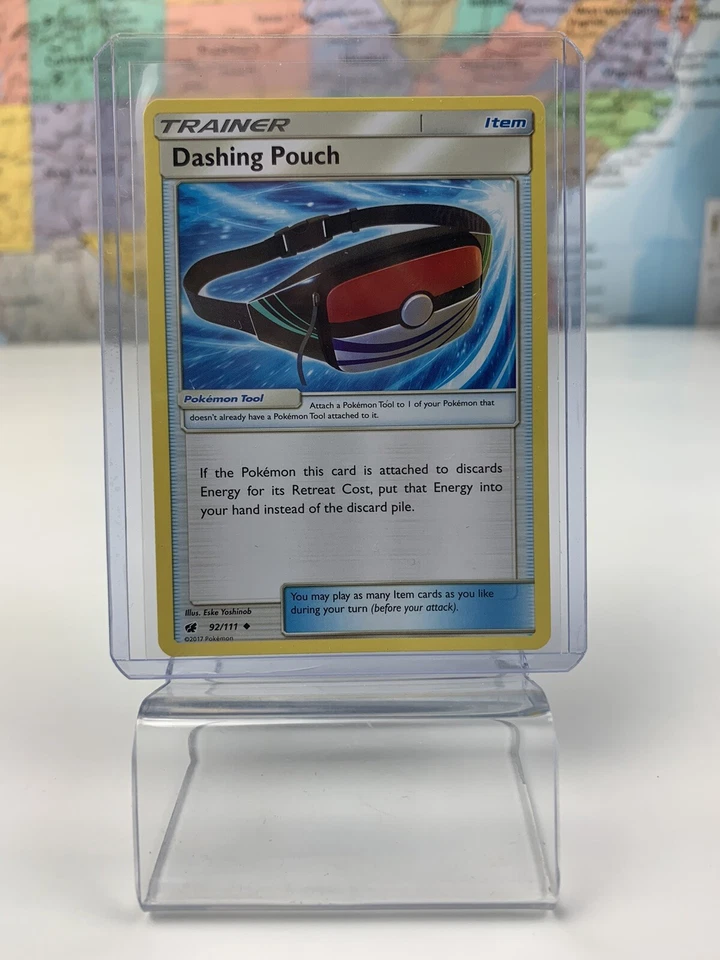 SHIPS SAME DAY Pokemon Card NM Dashing Pouch 92/111 Trainer Item 2017 Uncommon - Image 1 of 1