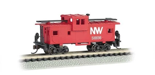 BAC70792 "N" SCALE 36' WIDE VISION CABOOSE *NORFOLK & WESTERN*SILVER SERIES *NEW - Image 1 of 1