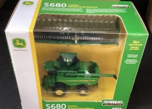 John Deere Prestige S680 Combine Duals, Both Heads In 1/64 Nice Details - Picture 1 of 1