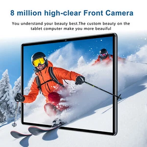 Grey EU Plug Andr-oid 14 Tablet With 10.1in High-Clear Screen Octa-Core Proc CEL - Picture 1 of 12