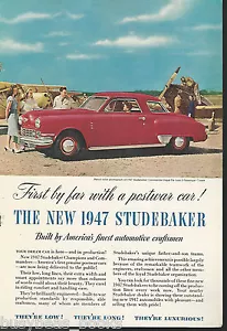 1946 STUDEBAKER advertisement, 1947 Studebaker Commander Regal De Luxe - Foto 1 di 1
