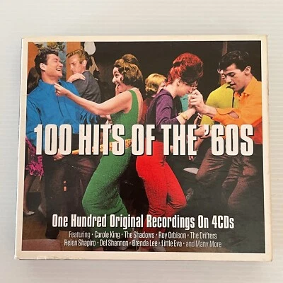 100 Hits Of The 60s Various 1960s 4 CDs Digipak UK 2016 original Artists - Image 1 of 4