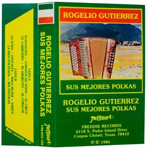ROGELIO GUTIERREZ Mejores Polkas 1986 CASSETTE TAPE Mexican Norteno Rancheras - Picture 1 of 6