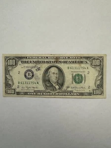 1977 $100 Old Used U.S. Currency Serial Number # B61311754A - Picture 1 of 8