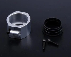Oz Store Rovan Baja Exhaust Pipe Clamp Alloy Silver HPI Rovan 5B 5T SC - Picture 1 of 2