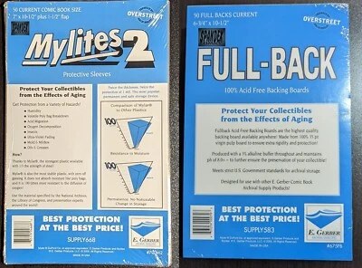 50 E. Gerber Mylites 2 & Full Backs  - Current Age Comics 700M2 675FB 35PT - Imagem 1 de 4