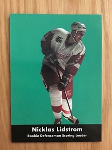 1991-92 Parkhurst Red Wings Hockey Card #445 Nicklas Lidstrom 