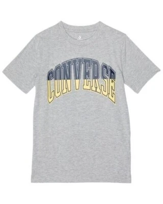 Футболка с графическим логотипом Converse Collegiate Splice — серая, размер L, рубашка с коротким рукавом - Изображение 1 из 4