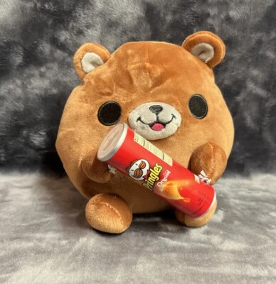 ZURU Snackles Pringles Bear Terry  Plush Super Soft Stuffed Animal New - Image 1 of 4