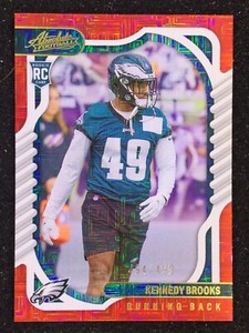 2022 ABSOLUTE- RED MOJO PARALLEL NUMBERED 494/499- KENNEDY BROOKS #178 EAGLES