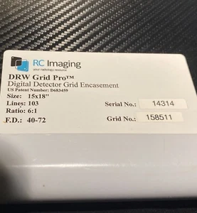 "PANEL DRW GRID PRO tm, 15x18", Líneas: 103, Relación: 6:1, F.D.: 40-72 (No.589) - Imagen 1 de 5