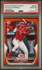 ETHAN O'DONNELL 2023 Bowman Draft #BD-56 Paper Prospects (1st) ORANGE /25 PSA 10 - Picture 1 of 3