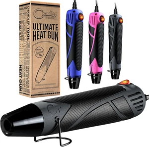 Heat Gun for Crafting, Mini Dual Temp Hot Air Gun Tool for Epoxy Resin, Shrink W - Picture 1 of 12