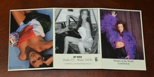 WOMEN OF THE WORLD SEXY & NAUGHTY TRADING CARD GATEFOLD AMY WEBER ITALY - Picture 1 of 5