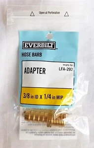 Brass Hose Barb Adapter 3/8” I.D. Barb x 1/4” MNPT • Everbilt™ LFA-293  - Picture 1 of 4
