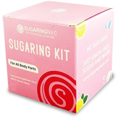 Sugaring NYC Hair Removal Kit for Home Use Brazilian Waxing, Sugaring Waxing