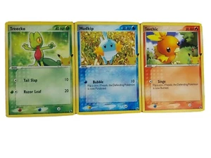Pokemon Oversized Karten! Treecko 76/109 - Mudkip 59/109 - und Torchic 74/109 - Bild 1 von 2