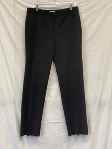 MISSING BUTTON Charter Club Womens Black Straight Leg Pants Sz 12 Office Formal - Picture 1 of 6
