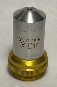 Bausch & Lomb 43X N.A. 0.55 Microscope Objective - Picture 1 of 2