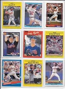Ron Gant plus 8 more Braves baseball card lot - Picture 1 of 1