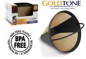 GoldTone Reusable #4 Cone Coffee Filter for Moccamaster Coffee Makers - Picture 1 of 7