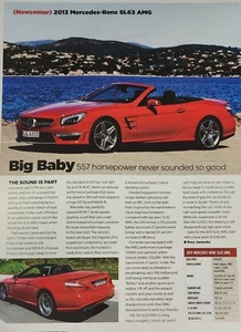 Mercedes Benz SL63 Magazine Ad Picture Advertisement Original Display Wall Art - Picture 1 of 1