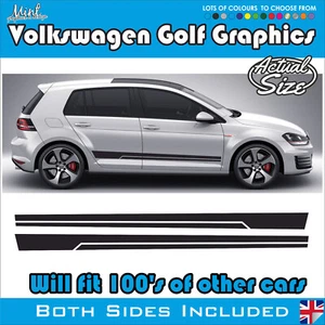 to fit Volkswagen VW GOLF 3 & 5 Door Side Stripes Decals Stickers Graphics 008 - Picture 1 of 5